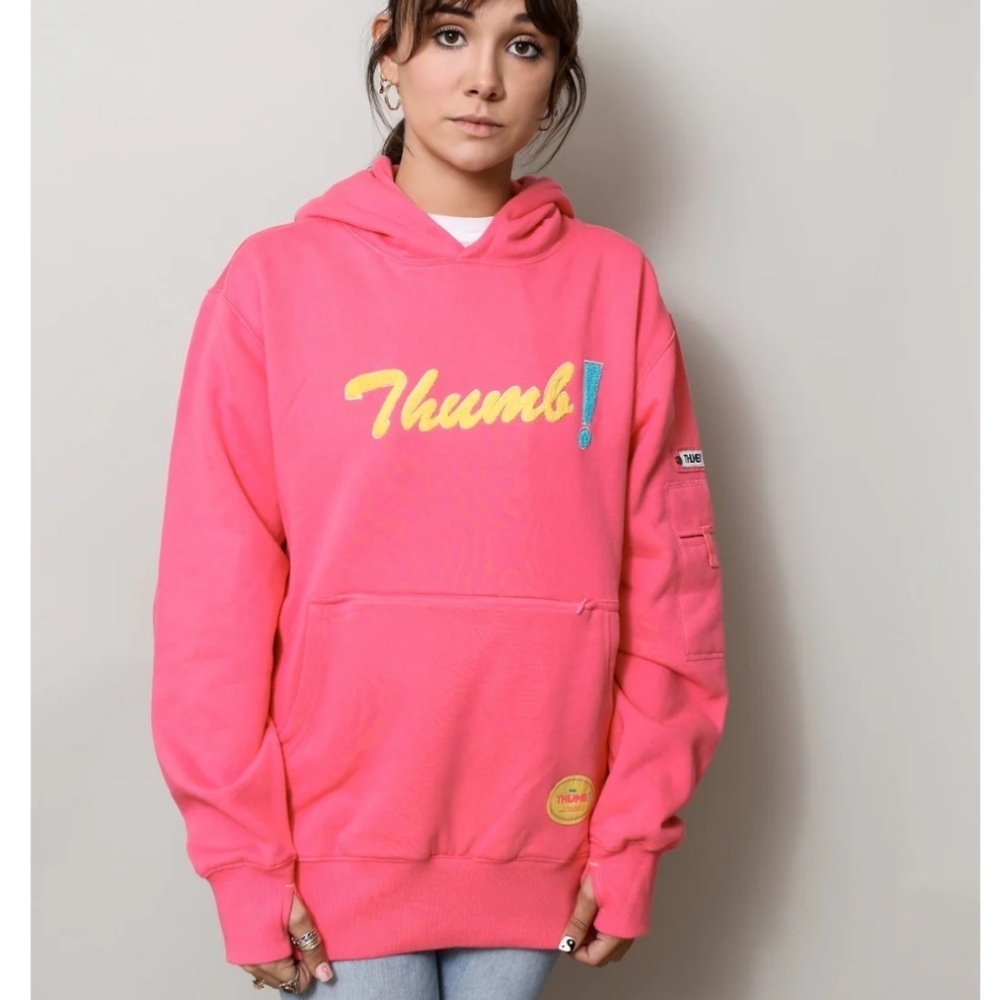 Thumb United Unisex Pullover Travel Hooded Sweatshirt Oversized New